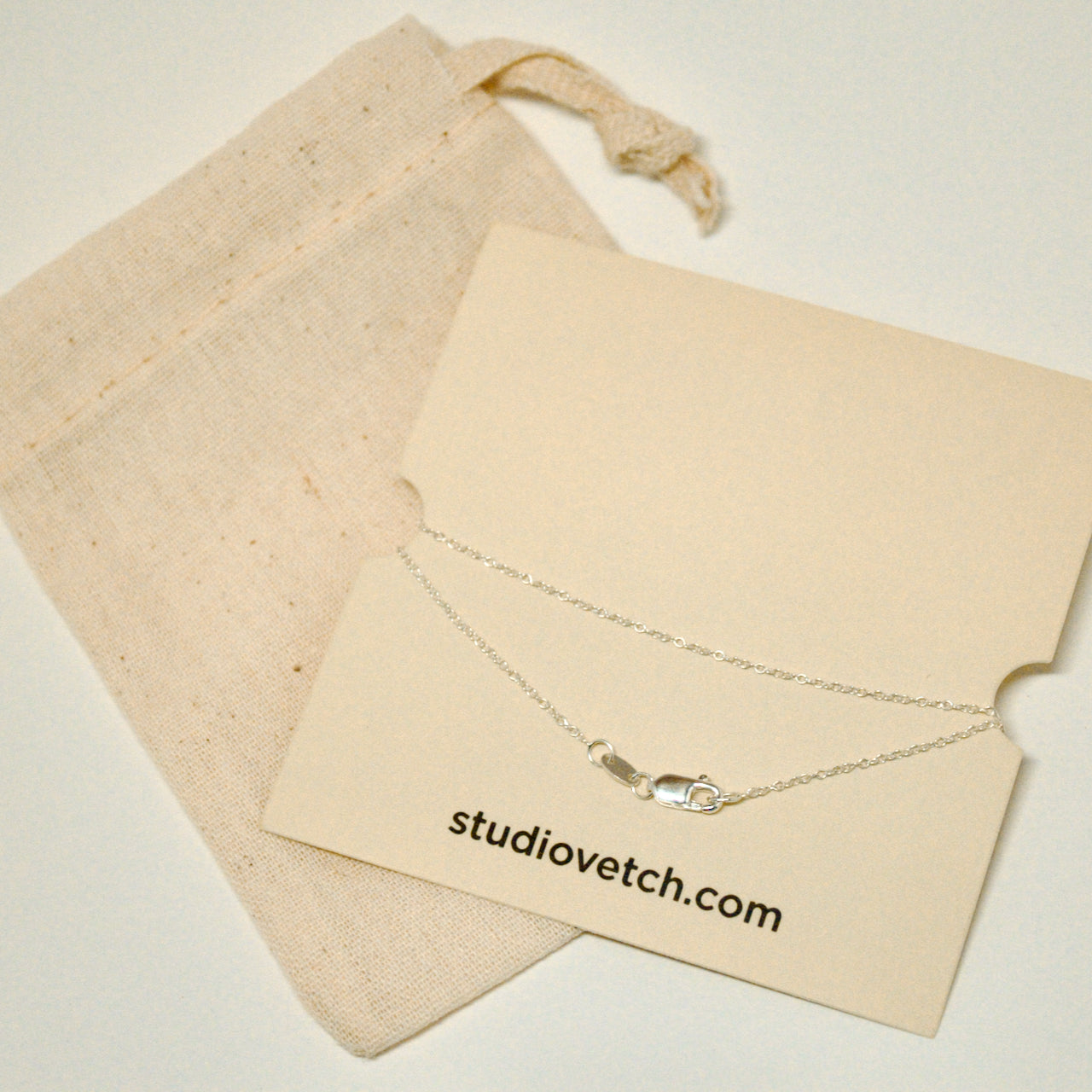 sterling silver chain - adjustable 16"-18"